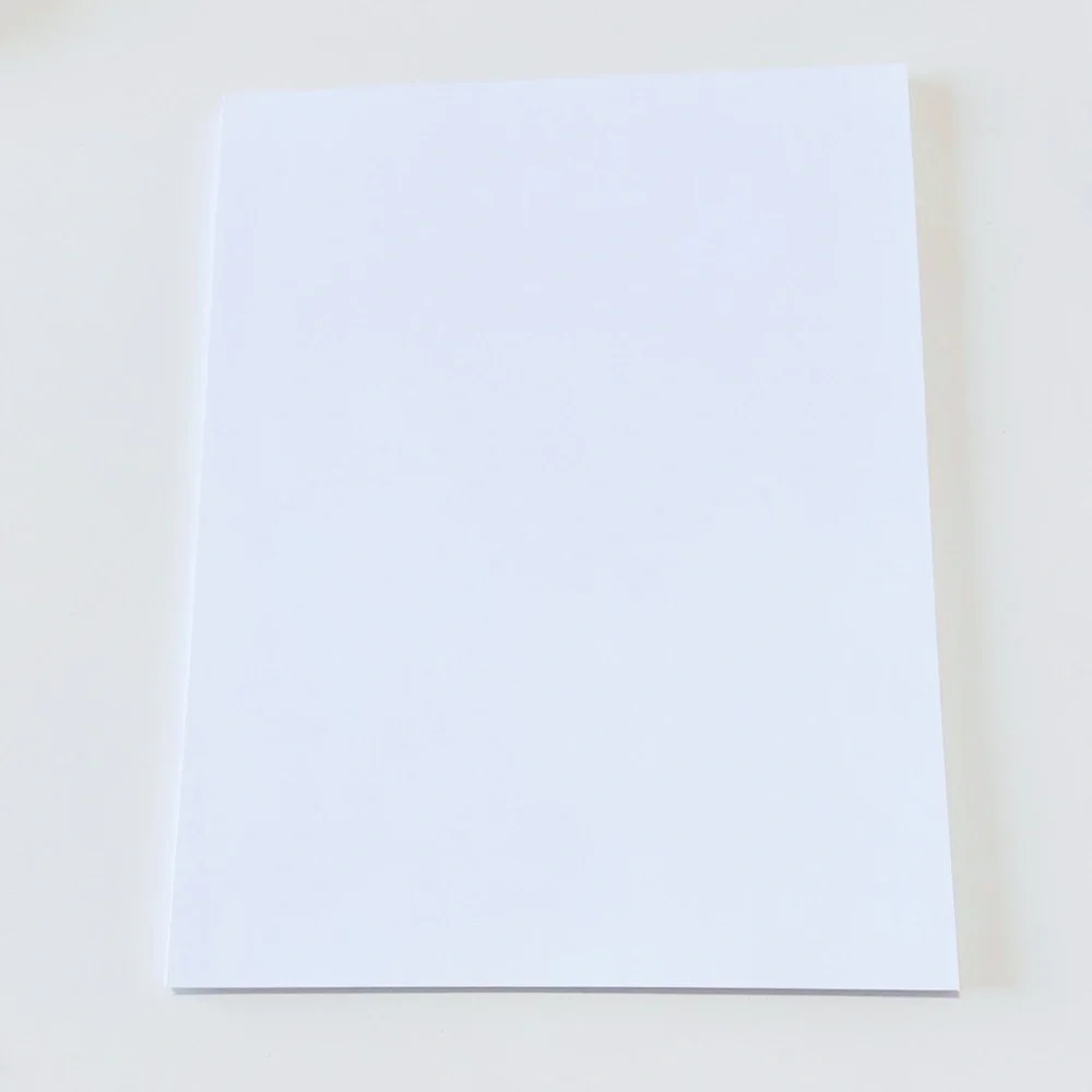 White Silk Matte Thick Heavy Card Stock Paper Inkjet Printer 8.5”x11” - 23 Pgs